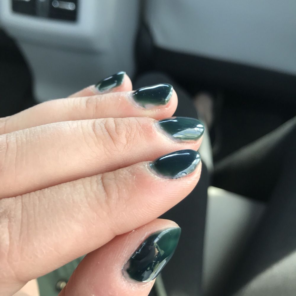 Best Nails - Update: one week later, the dark purple "eggplant" gel color has turned green. - Nail Salons Near Me - Washington, DC, District of Columbia Best Nails - Update: one week later, the dark purple "eggplant" gel color has turned green. - Nail Salons Near Me - Washington, DC, District of Columbia