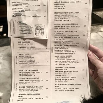 The Bedford - Main menu with Specials January 2025 - New American Near Me - Brooklyn, New York