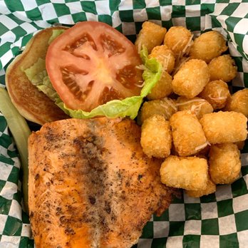 The Local - Salmon BLT with Parmesan tater tots - Bars Near Me - Fairbanks, Alaska The Local - Salmon BLT with Parmesan tater tots - Bars Near Me - Fairbanks, Alaska