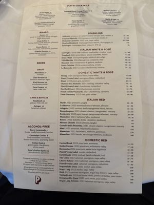 Menu photo 1 Piatti La Jolla, CA