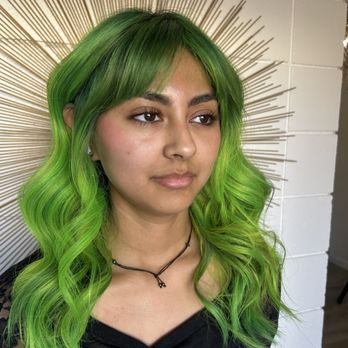Studio 104 salon - Green goddess!! Hair by Nicole - Hair Extensions Near Me - Redlands, California Studio 104 salon - Green goddess!! Hair by Nicole - Hair Extensions Near Me - Redlands, California