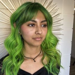 Studio 104 salon - Green goddess!! Hair by Nicole