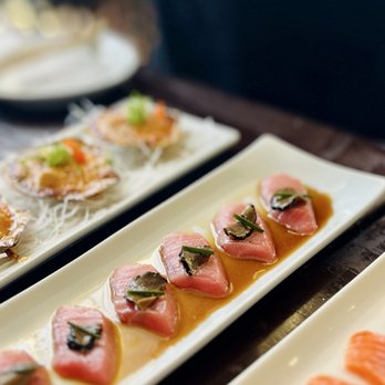 Yu Mi Sushi Too - Bluefin toro with truffle ponzu - Japanese Near Me - Beverly Hills, California Yu Mi Sushi Too - Bluefin toro with truffle ponzu - Japanese Near Me - Beverly Hills, California