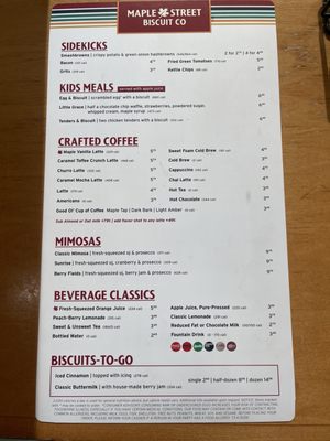 Menu photo 1 Maple Street Biscuit Company Jax Beach, FL