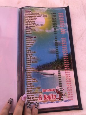 Menu photo 1 El Bajito Barra de Navidad, JAL