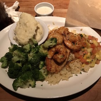 Cheddar's Scratch Kitchen - Grilled Tilapia & Shrimp with Mango Salsa - Comfort Food Near Me - Chandler, Arizona Cheddar's Scratch Kitchen - Grilled Tilapia & Shrimp with Mango Salsa - Comfort Food Near Me - Chandler, Arizona