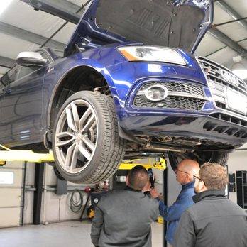 Matrix Integrated - Bend - Showing client leak on Audi. - Auto Repair Near Me - Bend, Oregon