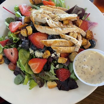 The LODGE Eatery and Pub - chicken berry salad - New American Near Me - Catoosa, Oklahoma The LODGE Eatery and Pub - chicken berry salad - New American Near Me - Catoosa, Oklahoma