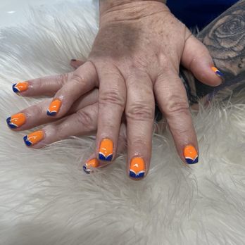 AMOR NAIL LOUNGE - Gators colors! - Nail Salons Near Me - Downey, California
