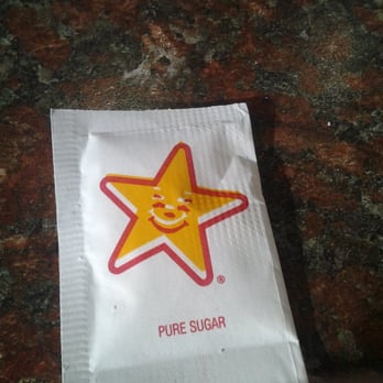 Hardee's - Sugar packet on table clean friendly attentive little slow - Fast Food Near Me - Middletown, Delaware