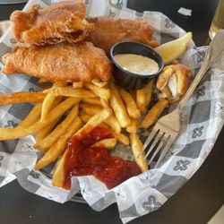 Arrowhead Golf Club - The absolute worst fish and chips I've ever had super thick pancake breading with no fish inside