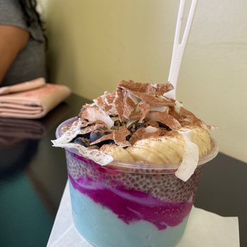Flavor Theory - a smoothie in a plastic cup - Acai Bowls Near Me - Riverside, California