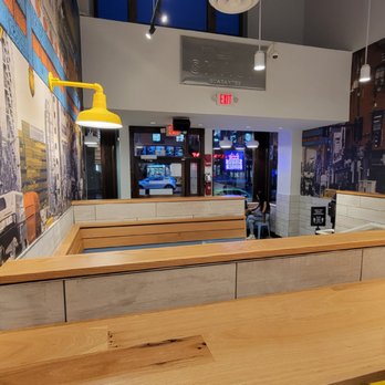 Smashburger - View of the front dining area from the beverage station. - Burgers Near Me - Washington, DC, District of Columbia Smashburger - View of the front dining area from the beverage station. - Burgers Near Me - Washington, DC, District of Columbia