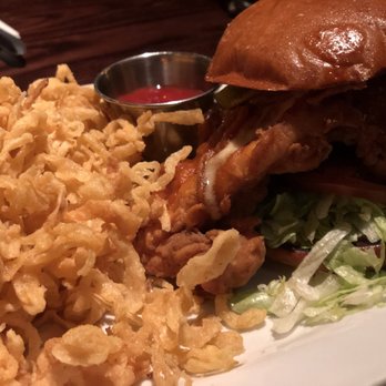 Lucky Monk - Spicy Fried Chicken Sandwich - American Near Me - Barrington, Illinois