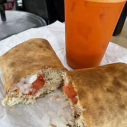 Gables Juice Bar & Muscle Pizza - Chicken wrap with carrot  juice