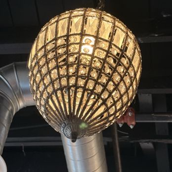 The Helen - Light above our table. Loved the retro feel - Breakfast & Brunch Near Me - Tulsa, Oklahoma The Helen - Light above our table. Loved the retro feel - Breakfast & Brunch Near Me - Tulsa, Oklahoma