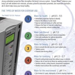 Kangan Water at Amy’s - Explaining the different PH & it's uses