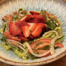 Strawberries and blueberries didn't pair well with the guac. Easy on the lime! $23.00
