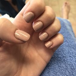 Vogue Pro Nails - Solar nail set- color 118 on their ring of color samples with a "matte" finish. My cuticles have never looked better!
