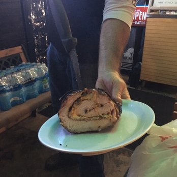 Hate Mondays Tavern - Off-menu chef's creation pork loin roll - Barbeque Near Me - Miami, Florida Hate Mondays Tavern - Off-menu chef's creation pork loin roll - Barbeque Near Me - Miami, Florida