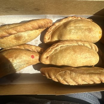 Casa de Empanada - They use colored dots so you can tell which flavor is what - Empanadas Near Me - Las Vegas, Nevada Casa de Empanada - They use colored dots so you can tell which flavor is what - Empanadas Near Me - Las Vegas, Nevada