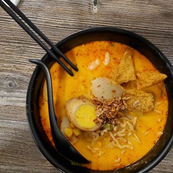 Borneo Eatery - Egg Noodle Shrimp Laksa - #31 Singapore Laksa Mee - Indonesian Near Me - Alhambra, California