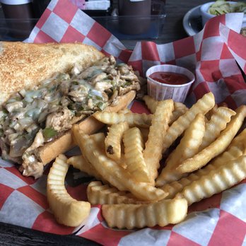The Bar-B-Que Place - Chicken Philly with Fries - Barbeque Near Me - White House, Tennessee The Bar-B-Que Place - Chicken Philly with Fries - Barbeque Near Me - White House, Tennessee