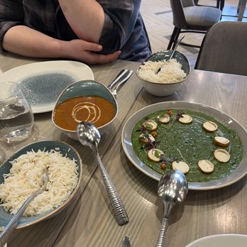Raag - Palak Paneer (Spinach & Cottage Cheese) (V) (GF) and Dal Raag Malhar Lentil (V) (GF) - Indian Near Me - Minneapolis, Minnesota Raag - Palak Paneer (Spinach & Cottage Cheese) (V) (GF) and Dal Raag Malhar Lentil (V) (GF) - Indian Near Me - Minneapolis, Minnesota