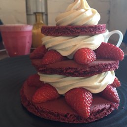 Red velvet pancakes Red velvet pancakes