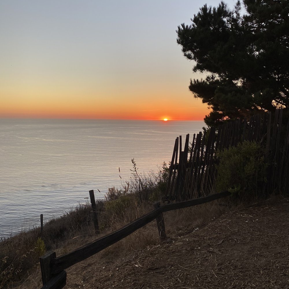 Post Ranch Inn - Sunset from the north benches at the resort - Hotels Near Me - Big Sur, California Post Ranch Inn - Sunset from the north benches at the resort - Hotels Near Me - Big Sur, California
