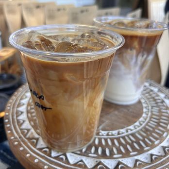 Kokoro No Coffee - Latte with oat milk and lactaid milk - Coffee Roasteries Near Me - Los Angeles, California