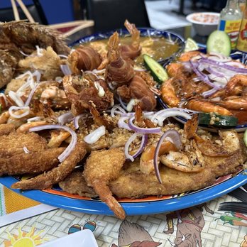 Mariscos Corona - Parrillada for 4 (for just us two) -- WORTH IT!!! - Mexican Near Me - Van Nuys, California Mariscos Corona - Parrillada for 4 (for just us two) -- WORTH IT!!! - Mexican Near Me - Van Nuys, California