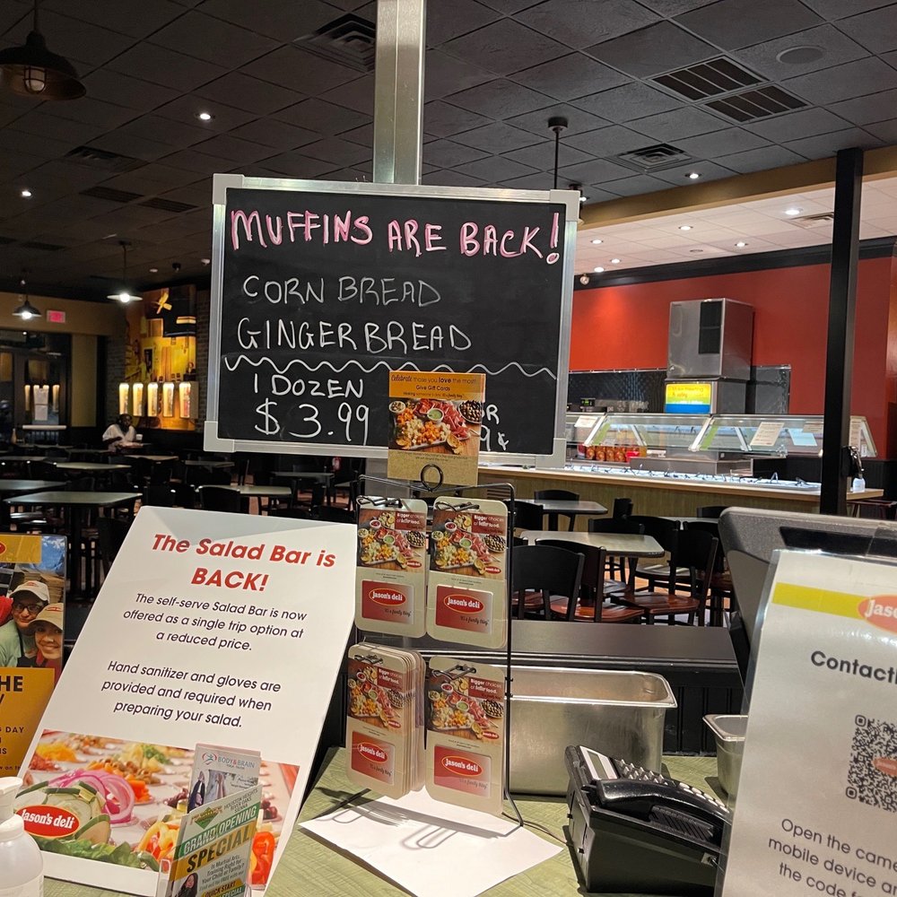 a menu and a sign