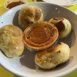 Garlic knots. Garlic knots.
