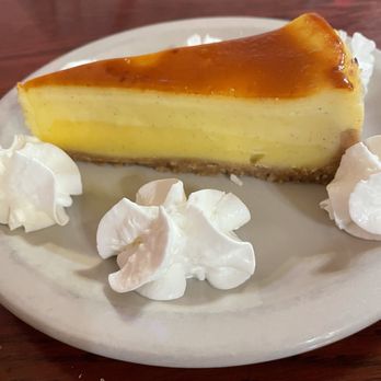 Cafe On the Square - crème brûlée cheesecake :) - Breakfast & Brunch Near Me - San Marcos, Texas