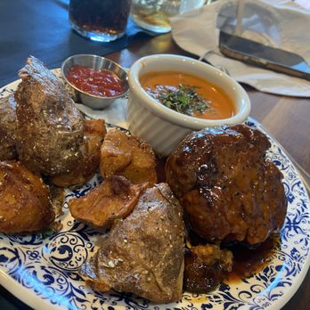Tupelo Honey Southern Kitchen & Bar - Bourbon Peppercorn Glazed Meatloaf - Breakfast & Brunch Near Me - Chattanooga, Tennessee Tupelo Honey Southern Kitchen & Bar - Bourbon Peppercorn Glazed Meatloaf - Breakfast & Brunch Near Me - Chattanooga, Tennessee