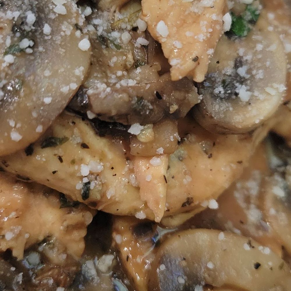 Adriatic Cafe - Chicken Marsala close up - Italian Near Me - Jersey Village, Texas