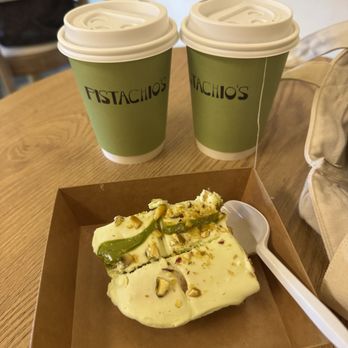 Pistachio’s Coffee Shop - two hot tea and pistachio tiramisu - Coffee & Tea Near Me - Houston, Texas Pistachio’s Coffee Shop - two hot tea and pistachio tiramisu - Coffee & Tea Near Me - Houston, Texas