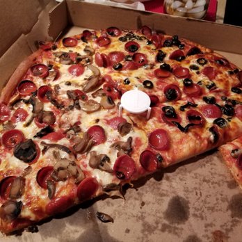 Mustachio's Pizzeria - Large pizza, half mushroom, half olives... - Pizza Near Me - Buffalo, New York Mustachio's Pizzeria - Large pizza, half mushroom, half olives... - Pizza Near Me - Buffalo, New York