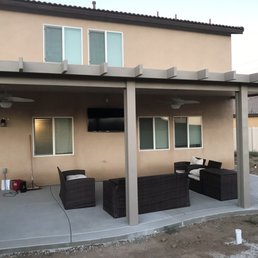 Completed patio cover.