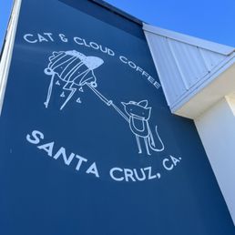 Exterior outside entrance of Cat & Cloud Coffee - Hi - Santa Cruz, California Exterior outside entrance of Cat & Cloud Coffee - Hi - Santa Cruz, California
