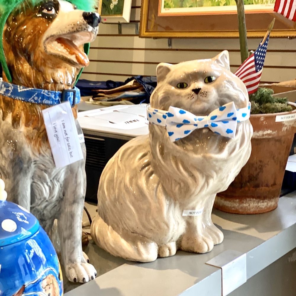 Treasure Paws - Not for sale porcelain pets at counter - Thrift Stores Near Me - Burlingame, California Treasure Paws - Not for sale porcelain pets at counter - Thrift Stores Near Me - Burlingame, California