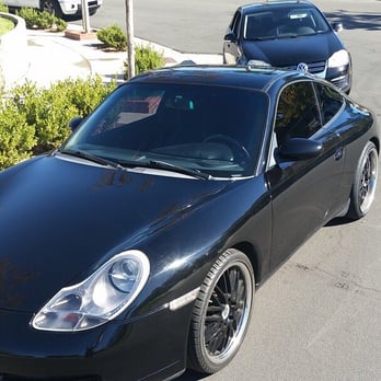 Europros - 99 Porsche 996/911 waiting to be picked up by independent tow company and be serviced at EuroPros - Auto Repair Near Me - San Gabriel, California