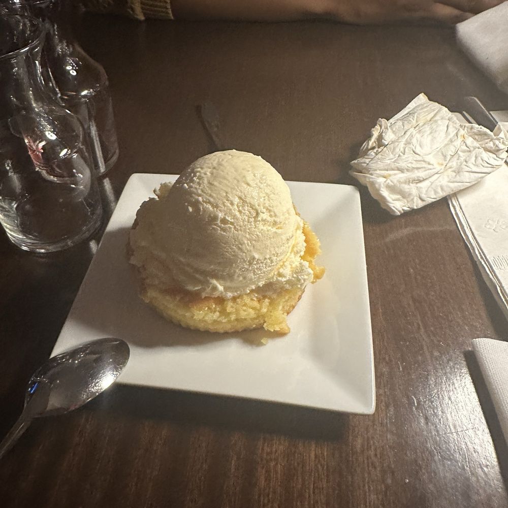 Flatiron Restaurant - Brown butter cake with vanilla ice cream !!!!!!! So GOOD! - Steakhouses Near Me - Brooklyn, New York