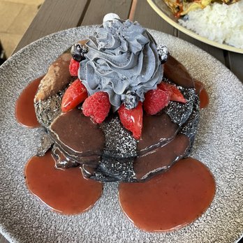 Basalt - Charcoal pancakes - New American Near Me - Honolulu, Hawaii Basalt - Charcoal pancakes - New American Near Me - Honolulu, Hawaii