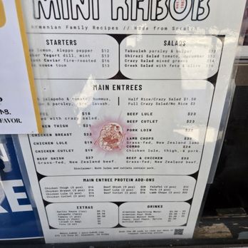 Mini Kabob - Menu - Armenian Near Me - Glendale, California