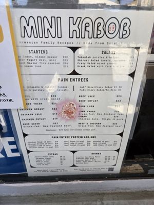 Menu photo 8 Mini Kabob Glendale, CA