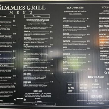 Gimmies Grill - Menu - American Near Me - Kerby, Oregon