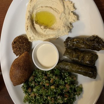 Sawa Restaurant & Grill - Sampler Combo Platter - Mediterranean Near Me - Houston, Texas Sawa Restaurant & Grill - Sampler Combo Platter - Mediterranean Near Me - Houston, Texas