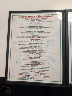 Menu photo 2 Lola's Kitchen Barstow, CA
